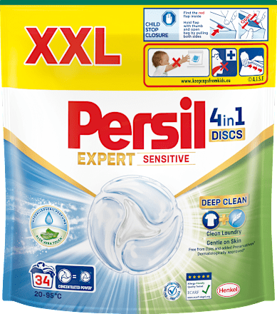 Pracie kapsuly Discs 4v1 Deep Clean Expert Sensitive Persil