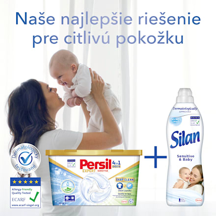 Pracie kapsuly Discs 4v1 Deep Clean Expert Sensitive Persil