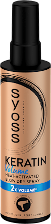 Spray de păr Keratin & Volume pentru protecție termică syoss