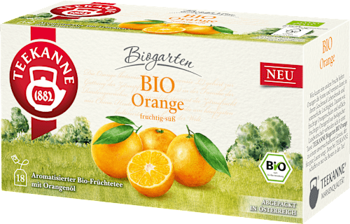 Früchtetee mit Orangenöl Bio Teekanne