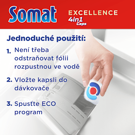 Excellence kapsle do myčky Somat