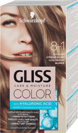 Boja za kosu - 8-1 Hladna srednje plava Schwarzkopf Gliss Color