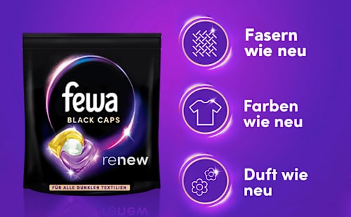 Colorwaschmittel Caps Renew Black Fewa