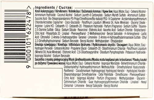 Krem koloryzujący 8-16 NATURALNY POPIELATY BLOND Schwarzkopf Gliss Color