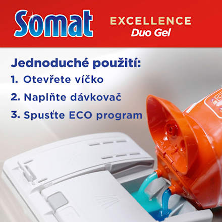 Excellence Duo gel do myčky Somat