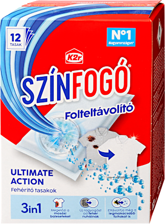Színfogó és folteltávolító fehér ruhákhoz K2r