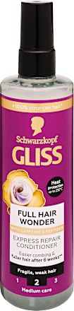 Expressz balzsam Full Hair Wonder, töredező és gyenge hajra Schwarzkopf GLISS