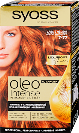Tartós hajfesték, vörös gyömbér 7-77 Syoss Oleo Intense