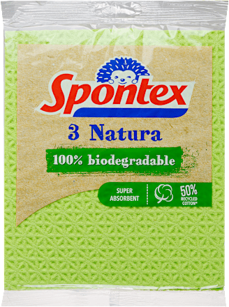 Komposztálható szivacskendő NATURA Spontex
