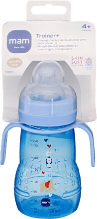 Trainer tanuló pohár fogókával 4 hónapos kortól 220 ml, többféle mam
