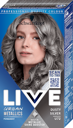 Barva za lase Urban Metallics, U72 Dusty Silver Schwarzkopf LIVE