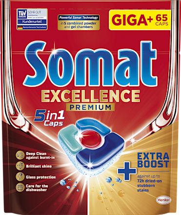 Tablete za strojno pomivanje posode Excellence 5 v 1 Somat