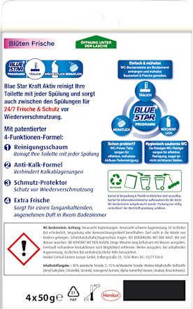WC-Reiniger Kraft Aktiv Blütenfrische BLUE STAR