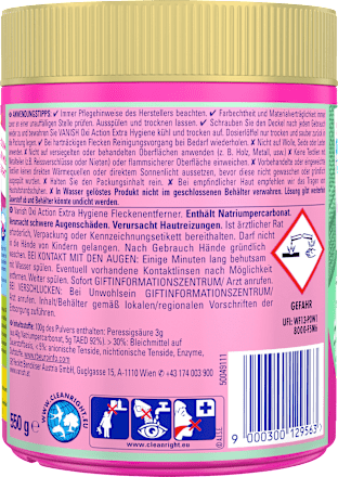 Fleckenentferner Extra Hygiene Pulver Vanish Oxi Action