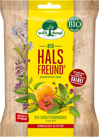 Bonbons Bio Halsfreund Kräuter willi dungl