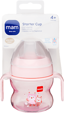 Starter ivópohár kislányoknak, 4 hónapos kortól, 150ml mam