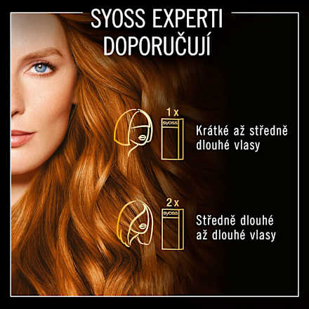 barva na vlasy Zářivě Měděný 7-77 Syoss Oleo Intense