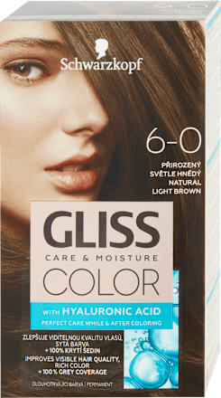 Farba na vlasy - 6-0 prirodzený svetlohnedý  Schwarzkopf Gliss Color