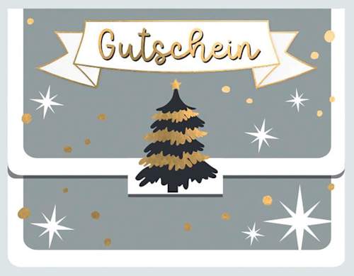 Gutscheinverpackung mit Tannenbaum KUWOPA