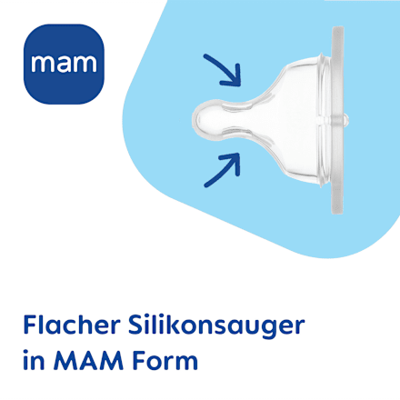 Trinksauger Silikon Tropffrei 4+ Monate mam
