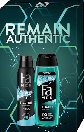 Комплект Remain Authentic- Душ гел Xtra Cool, 250ml + Дезодорант Xtra Cool, 150ml Fa Men