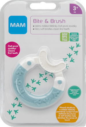 kousátko Bite & Brush, tyrkysové mam