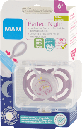 Silikónový cumlík Perfect Night - 6m+ mam
