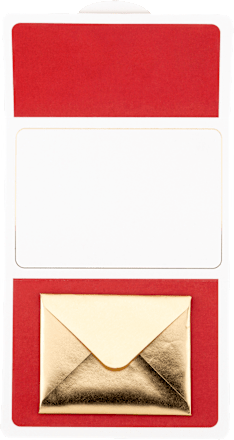 Gutscheinverpackung mit Wichtel KUWOPA