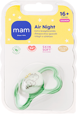 Air Night éjszakai cumi, 16 hónapos kortól, többféle mam