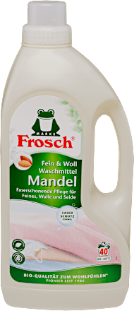 Mosógél gyapjúhoz és finom textíliákhoz mandula illattal Frosch