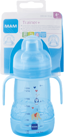Detská fľaša na učenie s náustkom Trainer+ - 4m+ mam