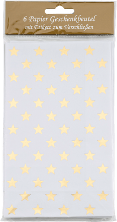 Geschenkbeutel Papier mit Etikett KUWOPA