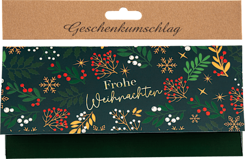 Geschenkumschlag Frohe Weihnachten mit Zweige KUWOPA