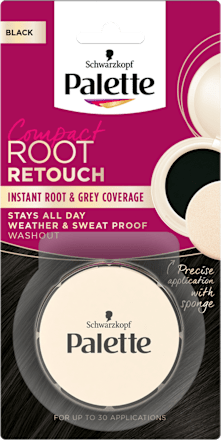 Kompaktný púder na zakrytie odrastov Compact Root Retouch - čierny Palette