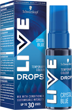 LIVE Drops barva na vlasy Crystal Blue Schwarzkopf LIVE