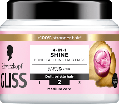 Mască de păr 4 în 1 pentru strălucire Schwarzkopf GLISS