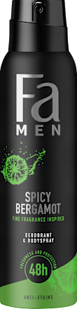 Део спрей Spicy Bergamot 150мл Fa Men