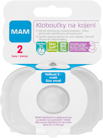 prsní klobouček, velikost S, 17 mm mam