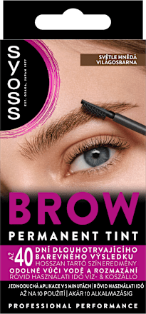 barva na obočí Brow Tint světle hnědá syoss