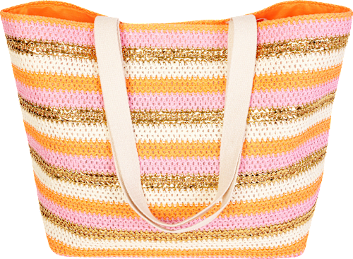 Strandtasche bunt mit Streifen keine Marke