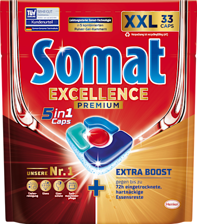 Geschirrspül-Tabs Excellence Premium 5in1 XXL Somat