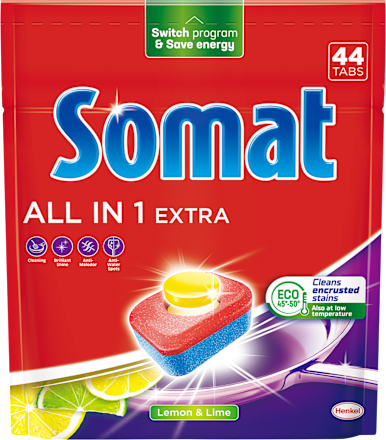 Tabletki do zmywarki All in One Extra Lemon Somat