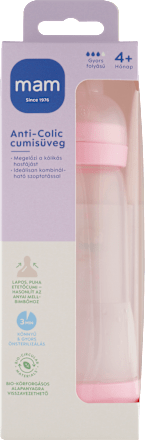 Anti Colic cumisüveg 320 ml, 4 hónapos kortól, többféle mam