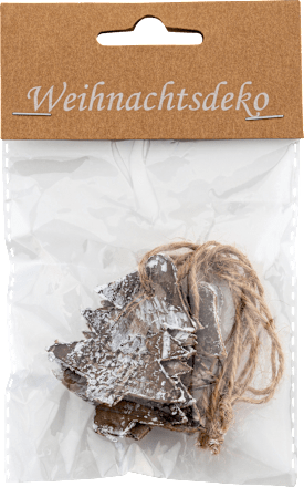 Christbaumschmuck Anhänger aus Birkenholzrinde KUWOPA