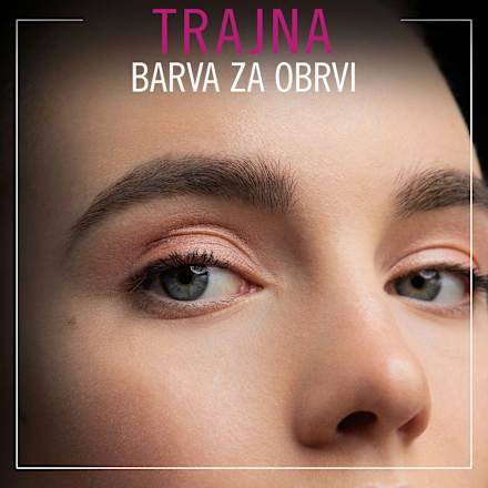 Trajna barva za obrvi Brow Tint, temno rjava syoss