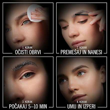 Trajna barva za obrvi Brow Tint, temno rjava syoss
