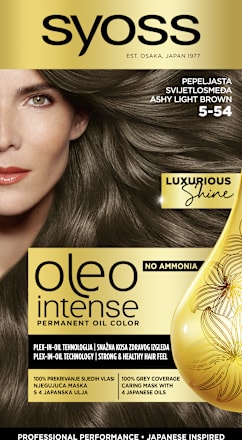 Boja za kosu- 5-54 Ashy Light Brown syoss Oleo Intense