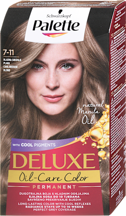 Barva za lase 7-11 Hladna Srednje Blond Palette DELUXE