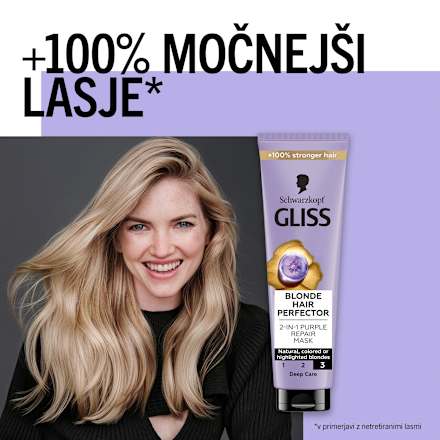 Tretma za lase Blonde Hair Perfector Schwarzkopf GLISS