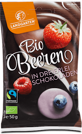 Schokolade Dreierlei Bio Beeren Landgarten